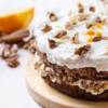 torta alle noci morbida con crema