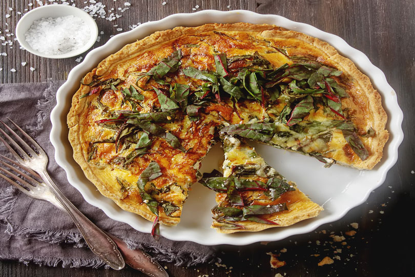 torta salata di bietole e caprino
