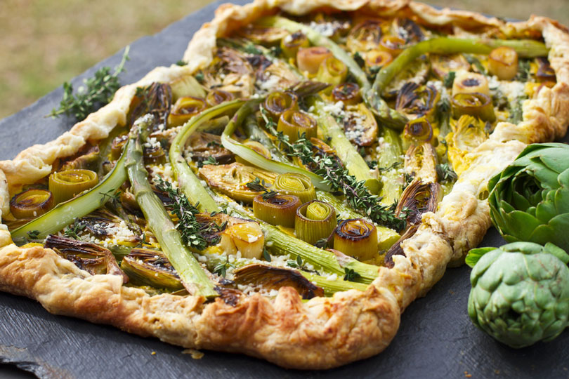 torta salata porri