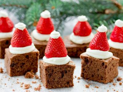Brownies babbo Natale: i dolcetti natalizi più simpatici in circolazione