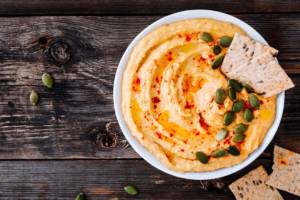 Hummus di zucca allo zenzero