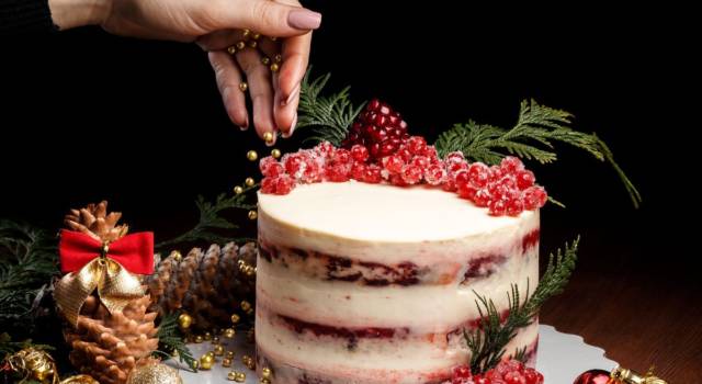 Buonissima e scenografica naked cake di Natale: la ricetta!