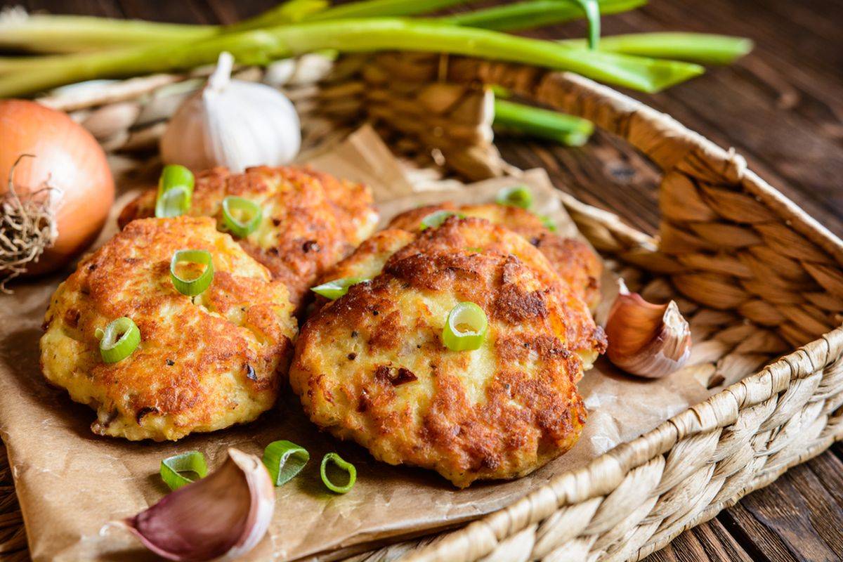 Polpette con porri e patate