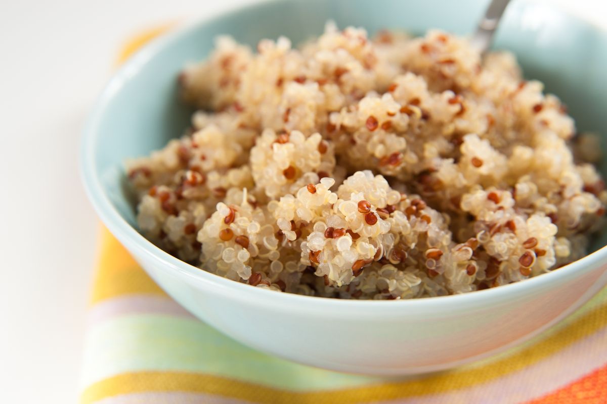 Steamed quinoa
