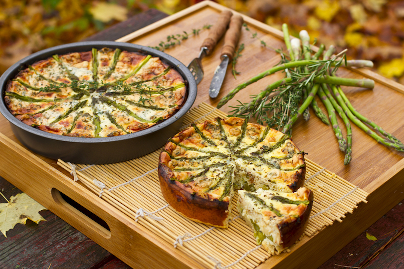 torta salata agli asparagi