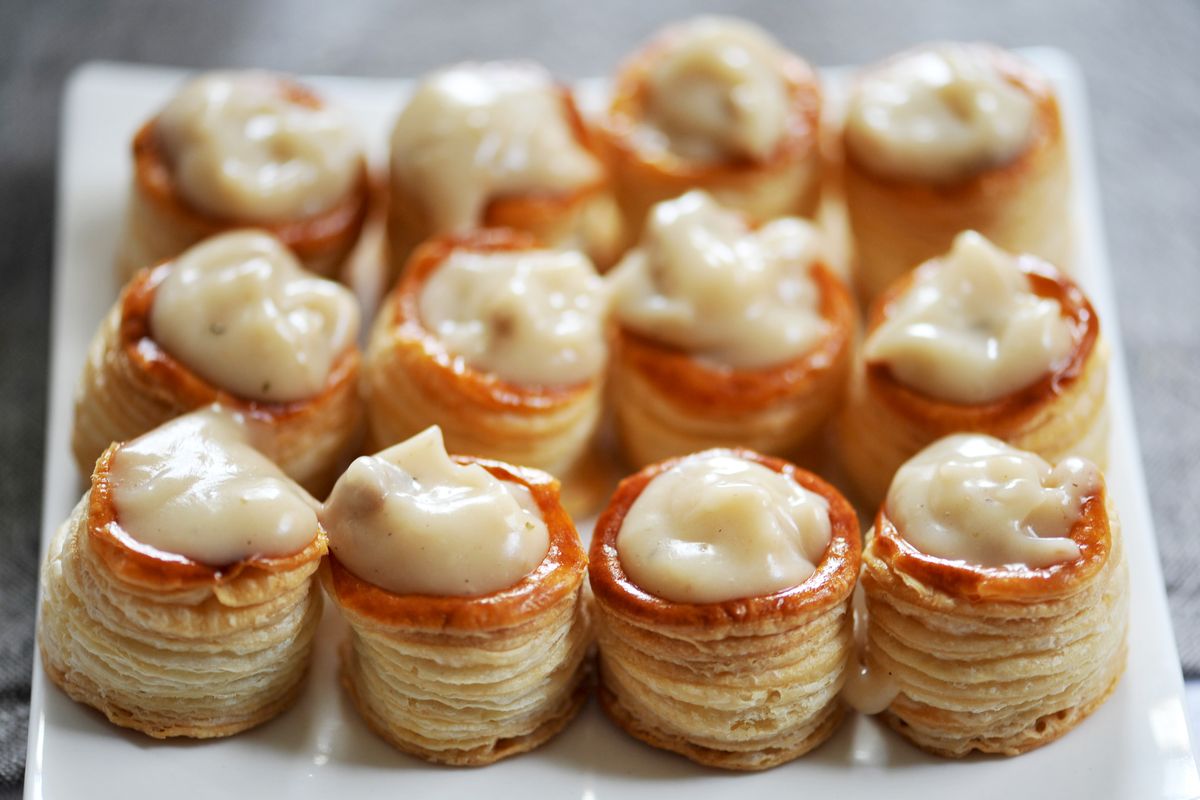 vol au vent with fondue