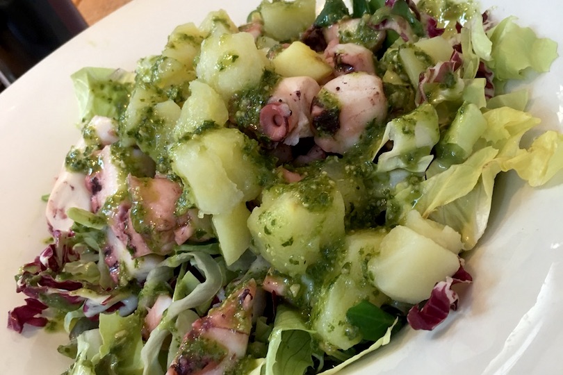 Insalata polpo patate e pesto