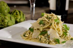 pasta al pesto di carciofi