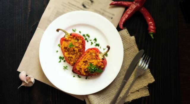Peperoni ripieni vegetariani: la ricetta con le lenticchie