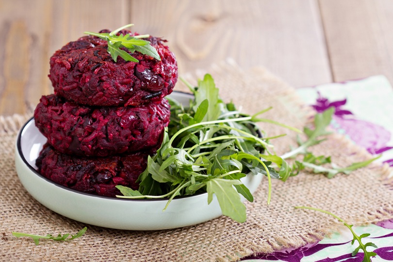 Polpette di riso e barbabietola