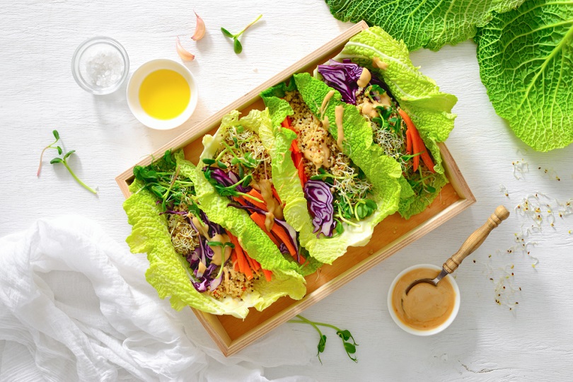 Ricette crudiste: tacos di verza