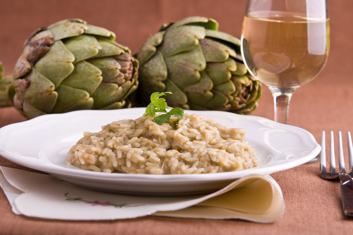 Artichokes risotto