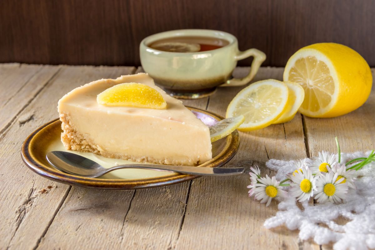 torta fredda al limone vegana