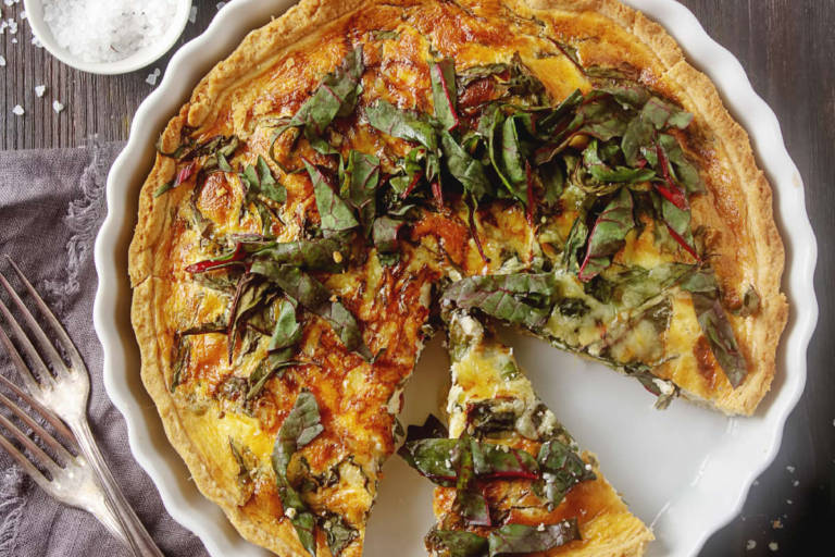 Torta Salata Di Bietole E Caprino, Ispirata Alla Ricetta Genovese