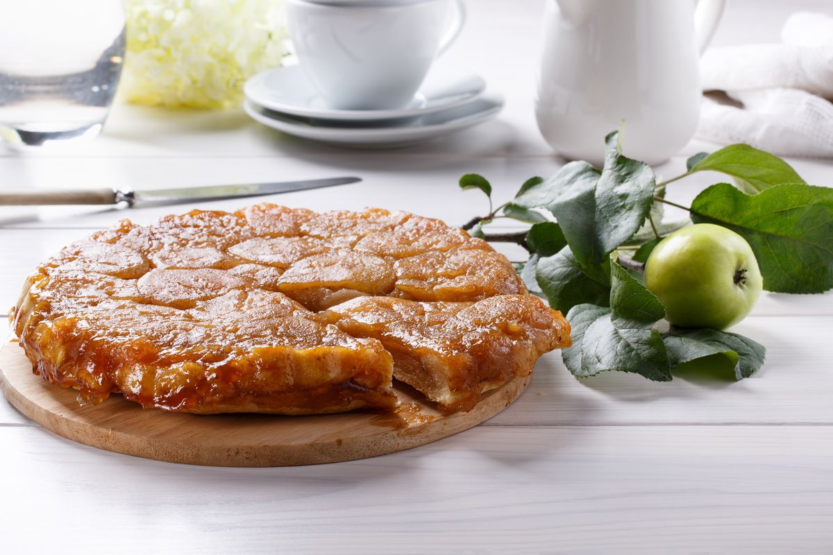 Pan-fried tarte tatin