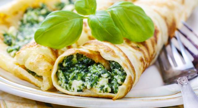 Crespelle ricotta e spinaci: una vera bontà!