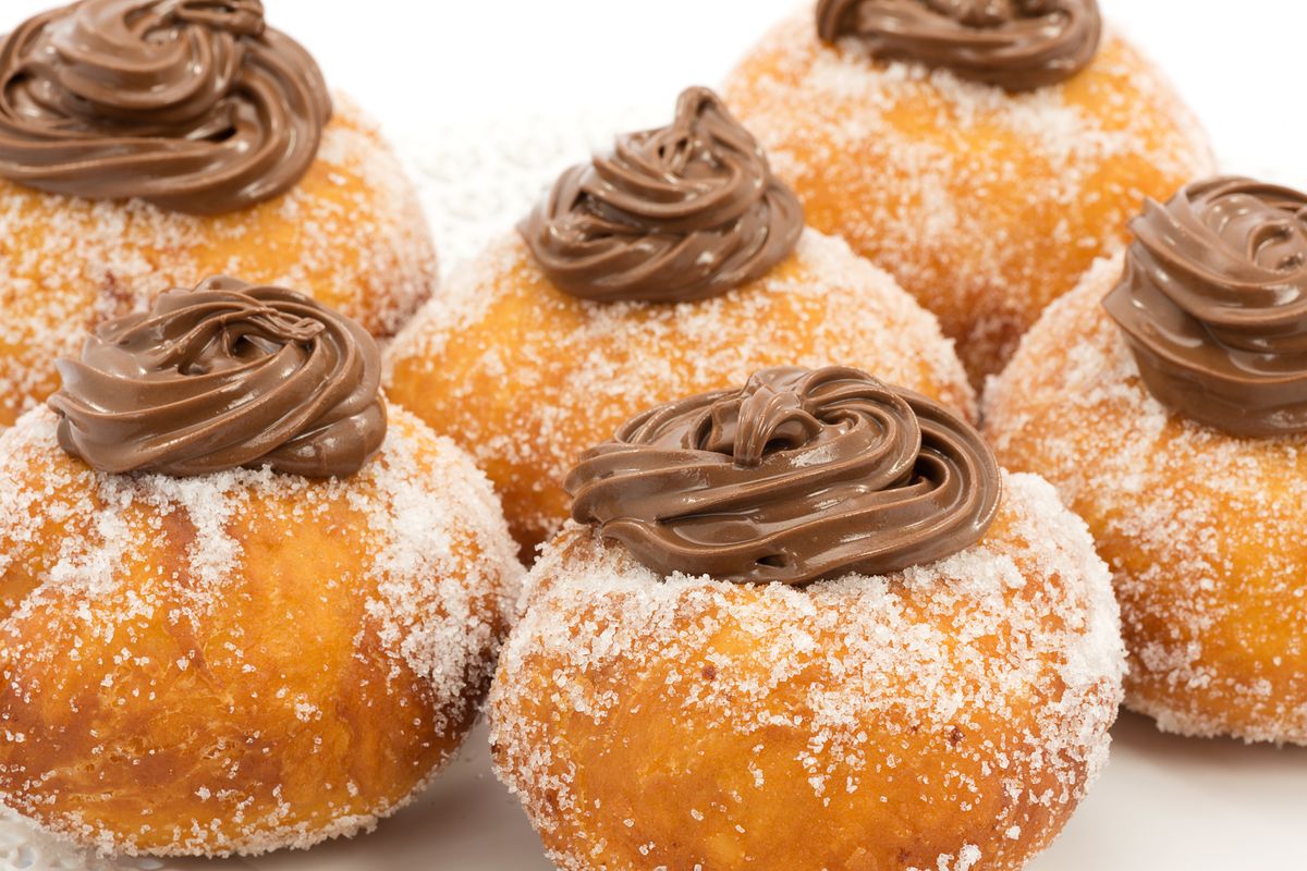 Bomboloni alla Nutella senza glutine