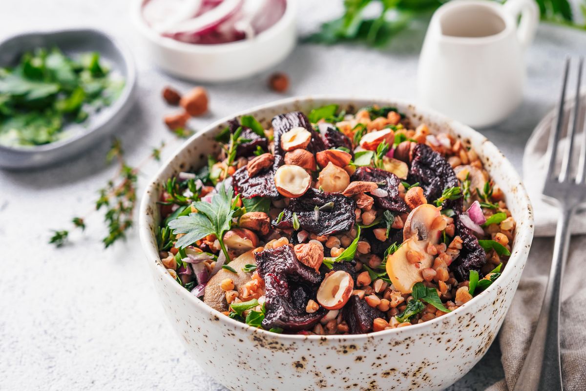 Insalata con grano saraceno