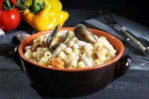 Pasta fagioli e cozze