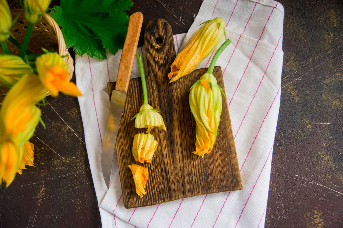 Courgette flowers