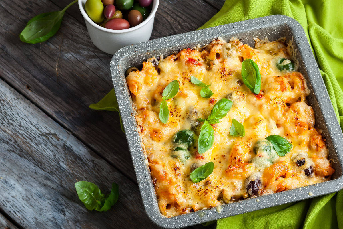 Pasta al forno con verdure