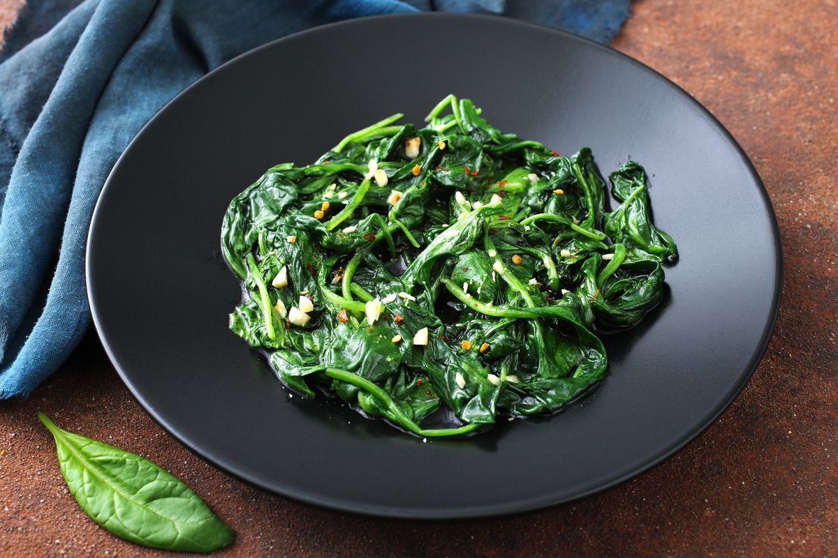 buttered spinach