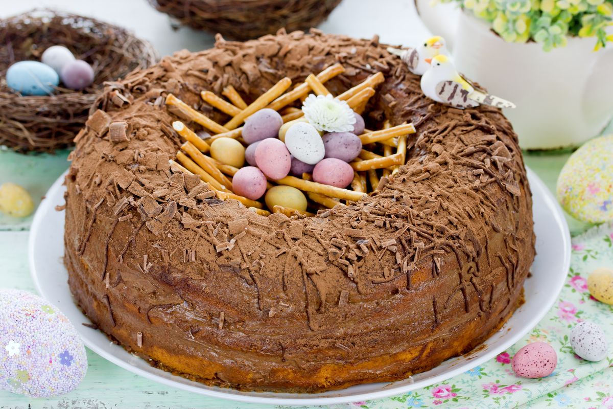 torta di Pasqua al cioccolato