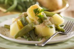 Fagiolini lessi e patate