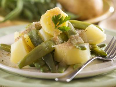Fagiolini lessi e patate
