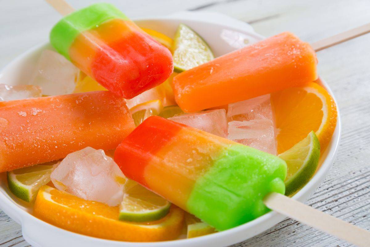 Fruit popsicles