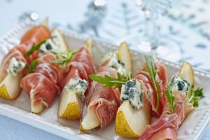 Involtini pere e prosciutto