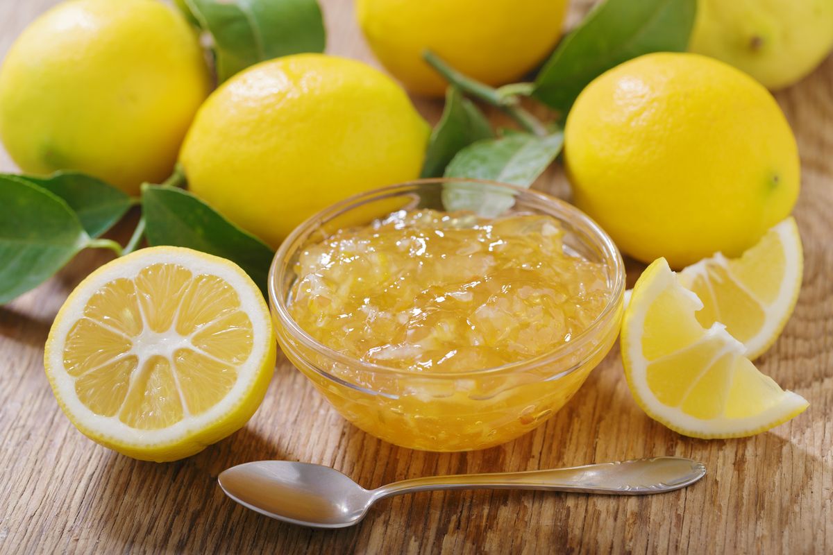 Lemon jam without peel