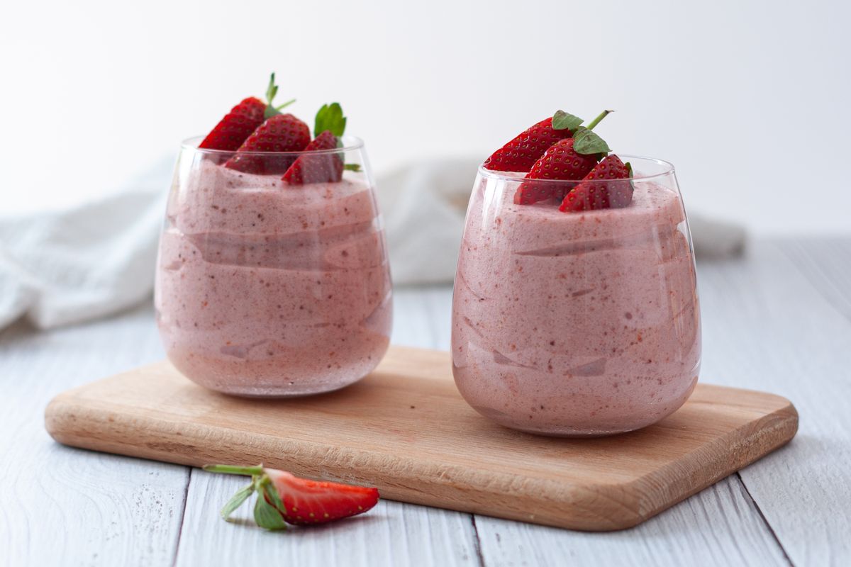 Strawberry mousse