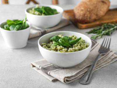 Buonissimo risotto con foglie di borragine: che buono!