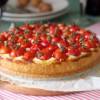 Cheesecake con pomodorini