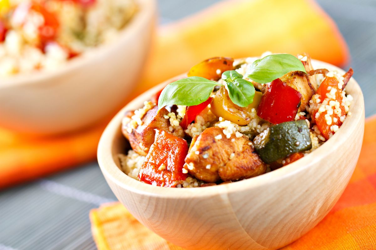 Chicken and vegetable couscous