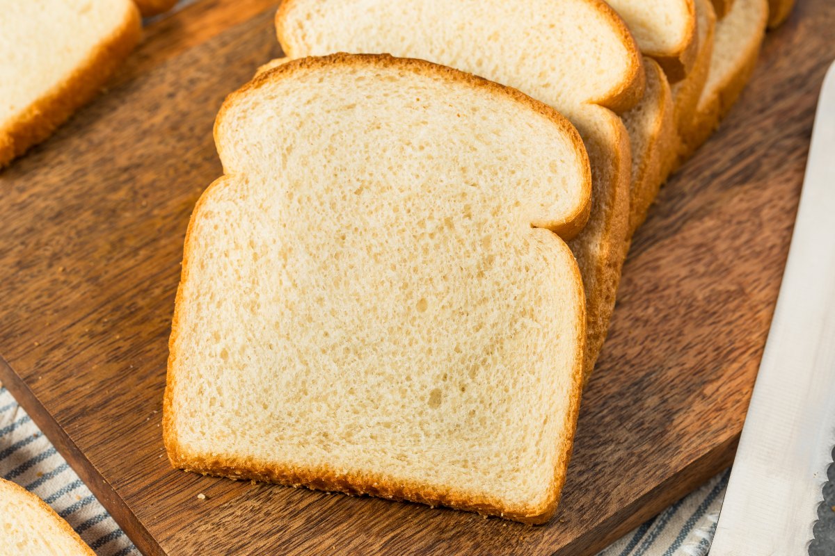 Bread in a tray