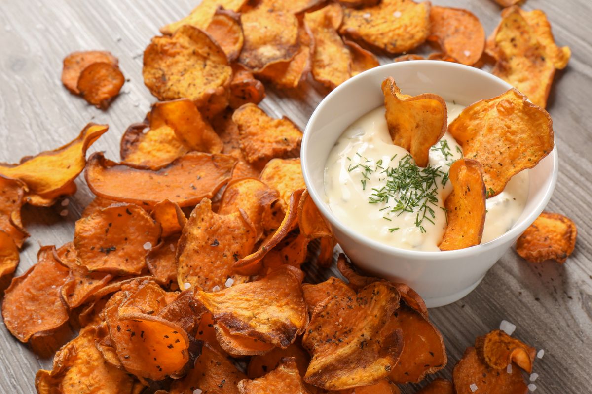 Baked pumpkin chips