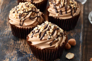 muffin con crema alla nocciola