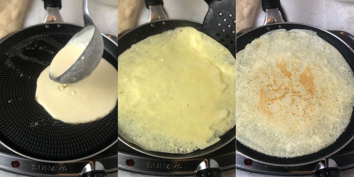 Cook the crepes