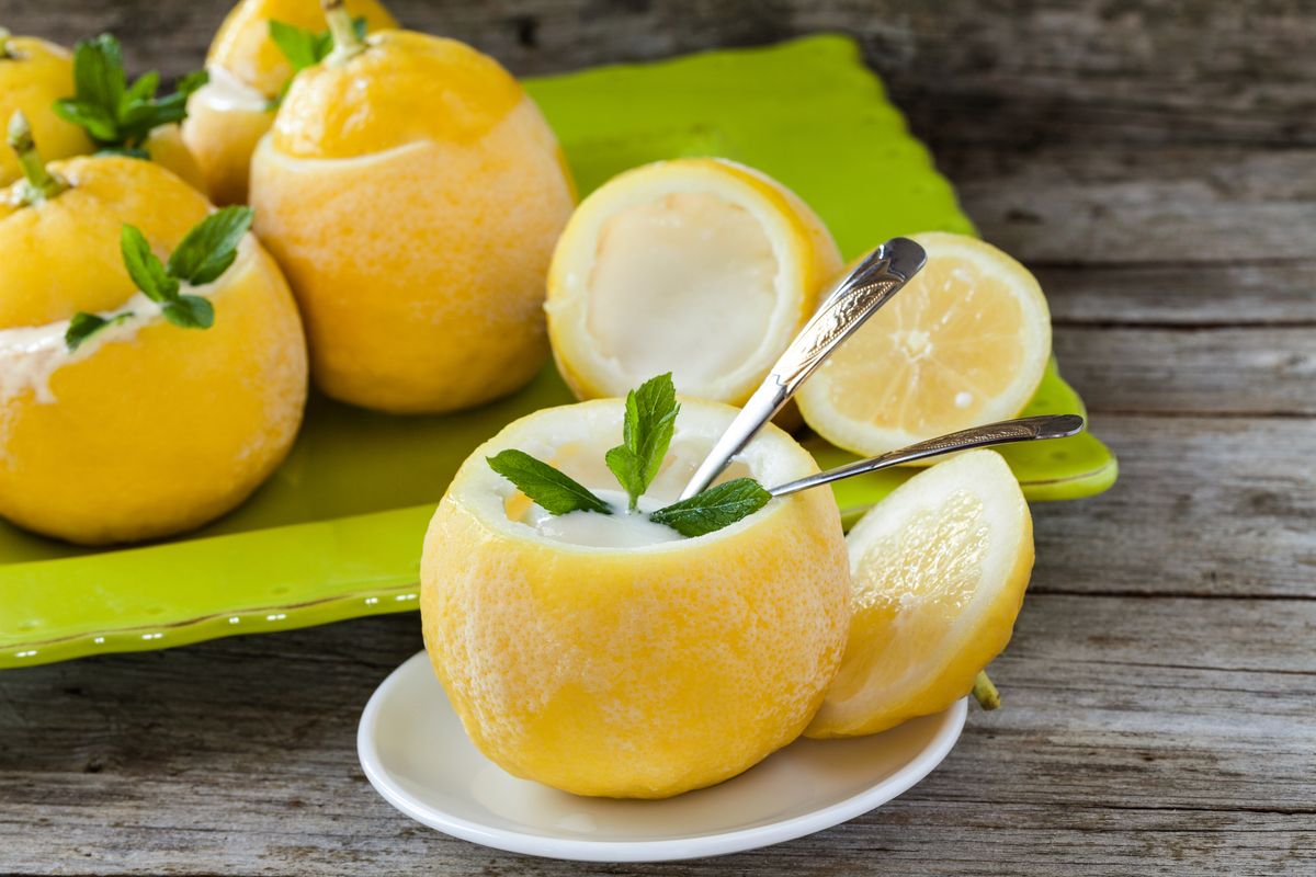 Lemon sorbet