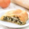 Strudel salato con cime di rapa e crescenza