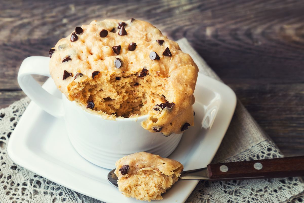 Torta in Tazza al Microonde Senza Glutine con Crema di Marroni - Ricette di  Cucina