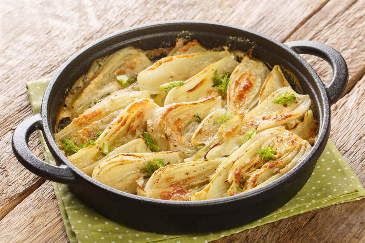 Pan-fried fennel