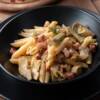 Pasta carciofi e pancetta