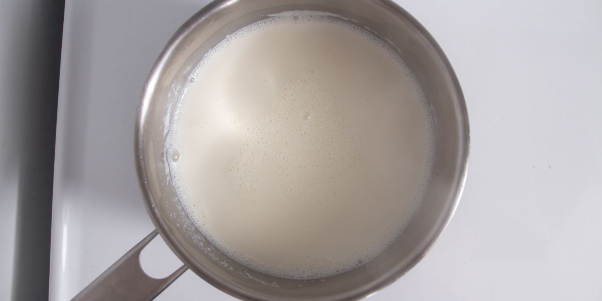 Bring milk to the boil