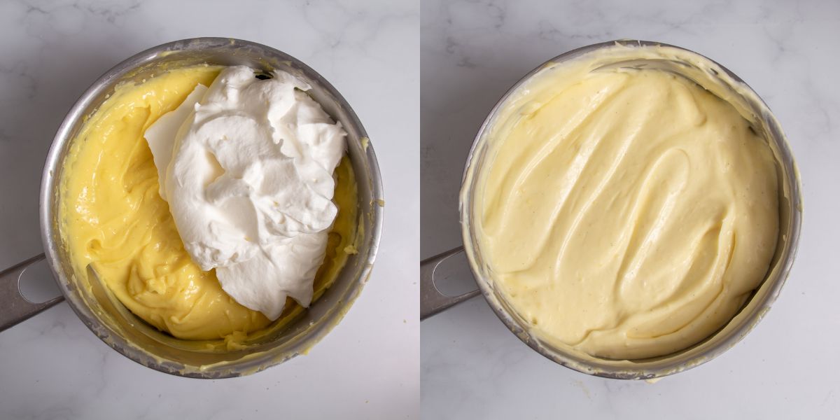 Combine cream and cream to make diplomat cream