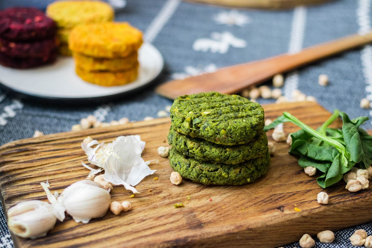 Hamburger di spinaci