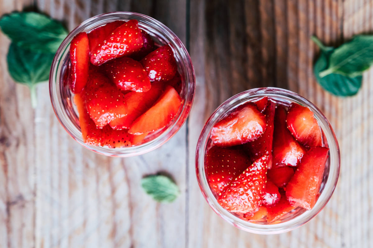 Strawberries in syrup