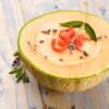 Gazpacho al melone e prosciutto
